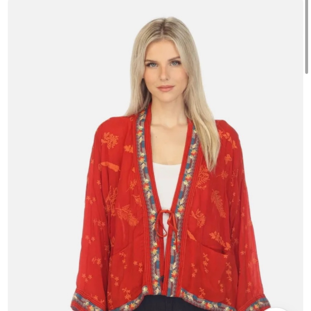 Johnny Was Womens Beautiful Orange
Star Danica Kimono Size- Small - Picture 10 of 10